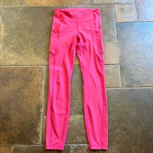 Lululemon Athletics Coral Light Cranberry color leggings Size 4